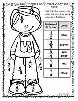 Fractions Equivalent Multiplying Printables sketch template