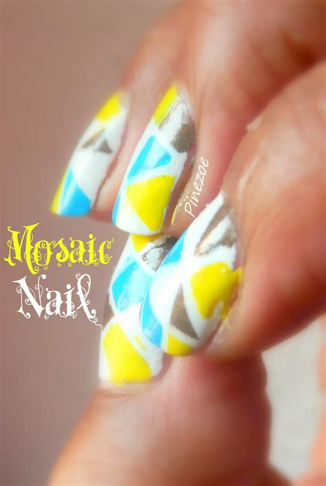 mosaic micro mosaic natural nails nailart nail designs glass color