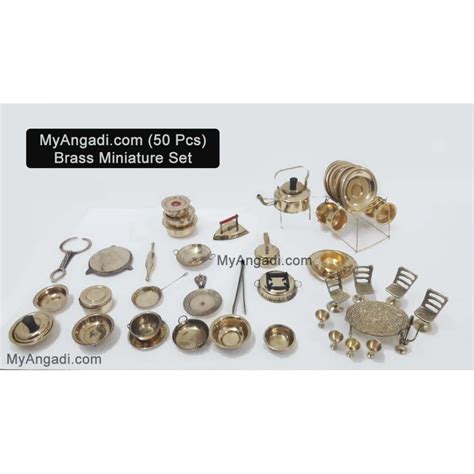 kids miniature set brass material  pcs set
