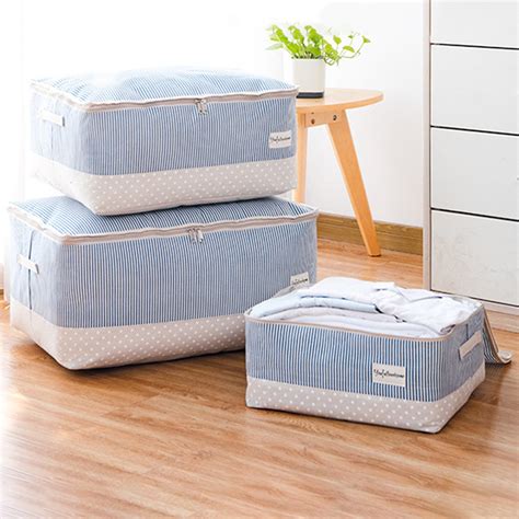 thick cotton linen clothing quilts storage bag quilt washable finishing