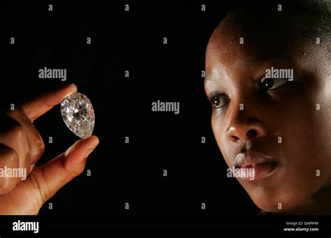largest rough diamond   world stock photo alamy