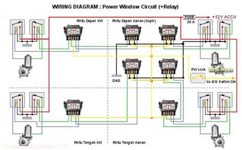 universal power window switch wiring diagram  wiring collection
