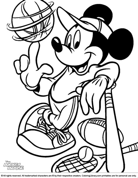mickey mouse coloring page  kids coloring library