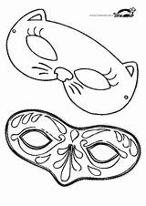 Krokotak Print Carnaval Mask Masks sketch template