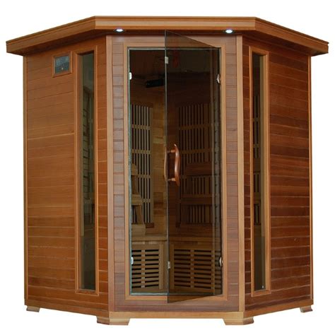 cedar whistler  person  infrared corner sauna  carbon heaters sa cozydays