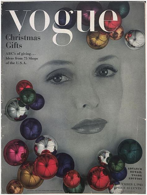 Vogue Covers From Christmas Past December Vogue 1943
