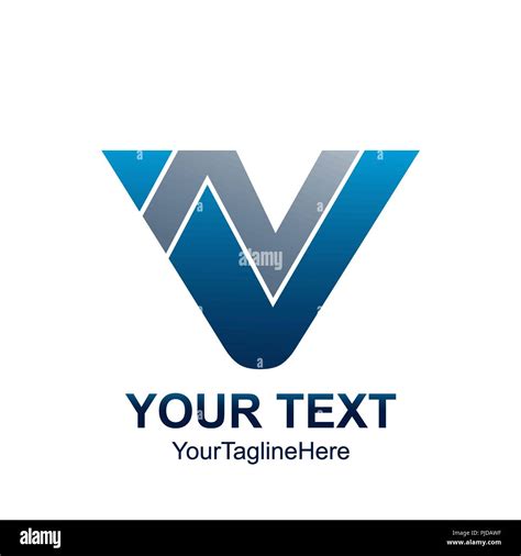 initial letter vn  nv logo template colored grey blue triangle design  business  company