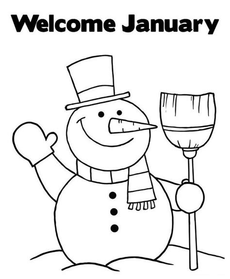 january coloring page  printable coloring pages  kids