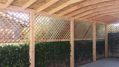 covered carport  lattice siding pergola carport