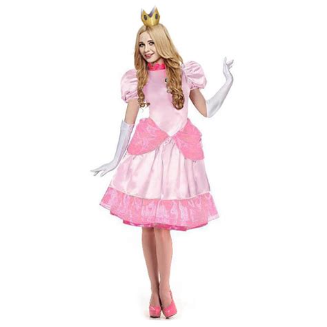Princess Costume Woman Fancy Adult Girls Party Dress Princess Peach