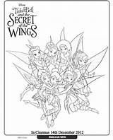 Tinkerbell Coloring Pages Fairy Disney Wings Secret Tinker Bell Fairies Printable Crazy Cartoon Library Clipart Print Pirate Comments Popular Coloringhome sketch template
