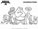 Panda Fu Kung Coloring Printable Pages Colouring Characters Tigress Sheets Po Kids Printables Choose Board sketch template