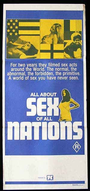 All About Sex Of All Nations 70s Sexploitation Poster Moviemem