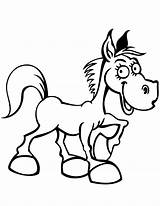 Horse Coloring Happy Pages Children Printable Preschool Cute Cartoon Horses Clipart Colouring Clip Print Cliparts Funny Cartoons Lunchbox Color Library sketch template