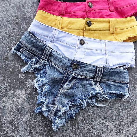 buy women s denim shorts 2018 spring summer micro mini
