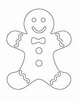 Coloring Cookie Gingerbread Pages Kids Man sketch template