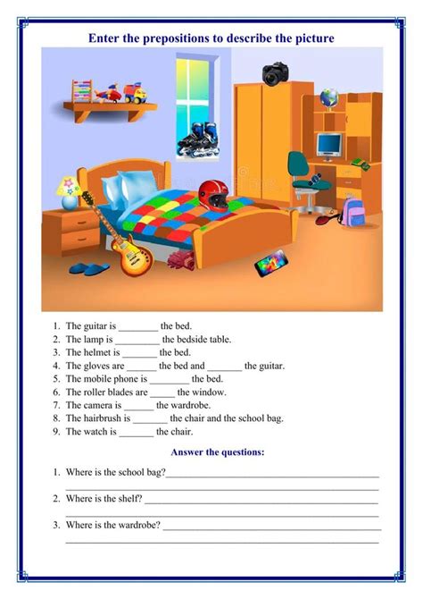 choose  correct preposition worksheet preposition worksheets
