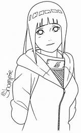 Hinata Outline Lineart sketch template