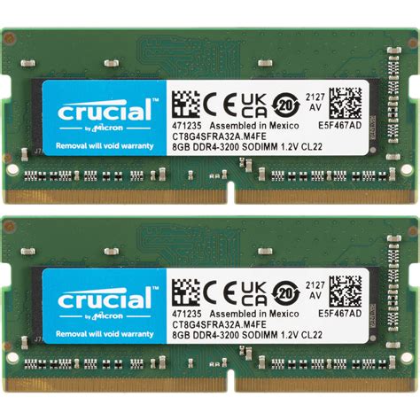 crucial gb laptop ddr  mhz sodimm memory ctkgsfraa