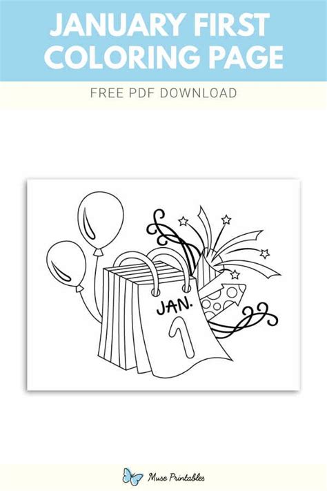 january  coloring page coloring pages color printables