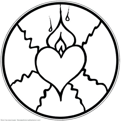 heart  flames coloring pages  getdrawings