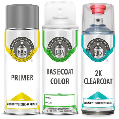 automotive spray paint  clear coat primer era paints