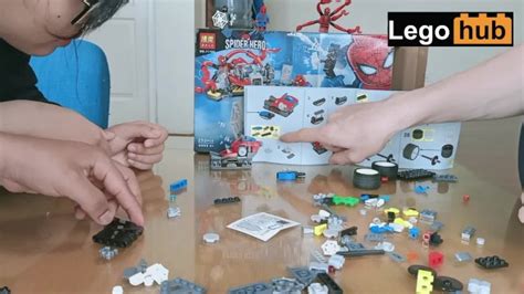 Mmf Interracial Threesome Of Friends Building A Spiderman Lego Set