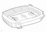 Fussballstadion Malvorlage Ausmalbilder Zum Ausdrucken Große Herunterladen Abbildung sketch template