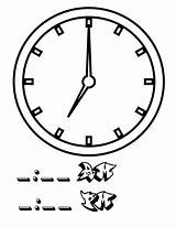 Clock Seven Cuckoo Pages Coloring sketch template