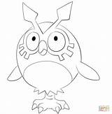 Hoothoot Coloring Pokemon Pages Printable Color Supercoloring Drawing Generation Charizard sketch template