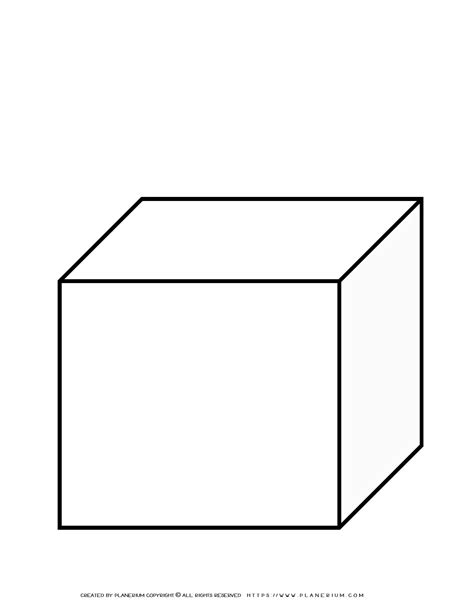 cube  printable template planerium