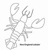 Coloring Lobster Foods Pages Favorite Sheet sketch template
