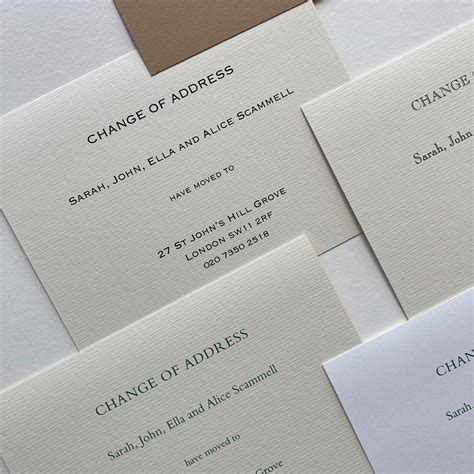 change  address cards personal stationery gee brothers