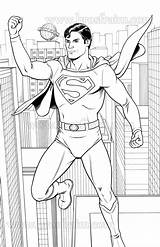Superman Reeve Version Fraim Brendon sketch template