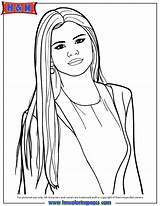 Coloring Pages Selena Gomez Colouring Printable People Drawings Drawing Book Outline Coloringhome Choose Board Popular sketch template
