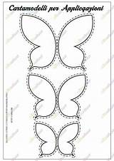 Farfalla Carta Farfalle Ritagliare Arco Cartamodello sketch template