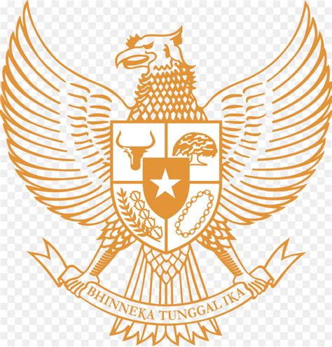 logo garuda national emblem  indonesia png transparent background