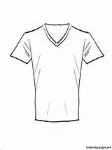 Shirt Coloring Pages Jersey Baseball Print Drawing Color Printable Football Clothes Getcolorings Tshirt Clothing sketch template