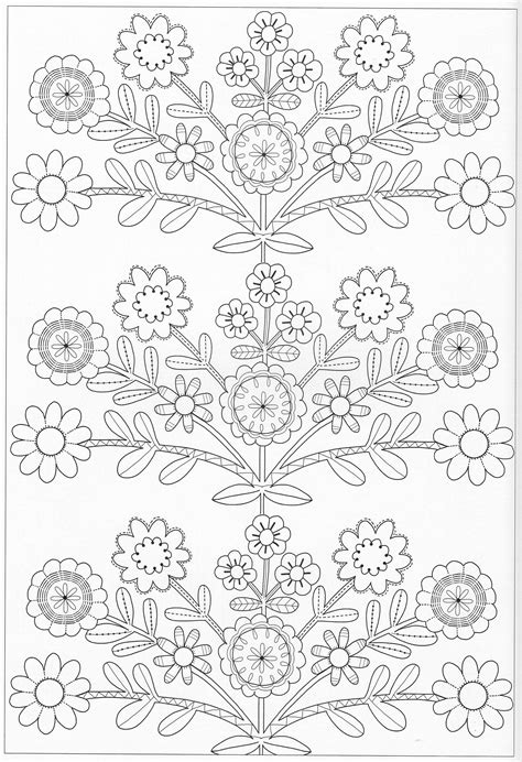 hand embroidery patterns   nursery coloring pages