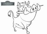 Lion Guard Coloring Pages Pumbaa Kids Pumba Printable Color sketch template