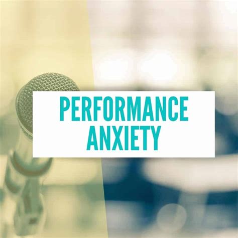Performance Anxiety About Social Anxiety