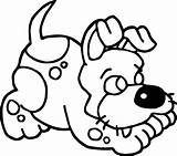 Coloring Puppy Wait Dog Please Wecoloringpage sketch template