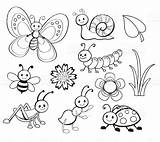 Bug Cute Coloring Drawing Drawings Cartoon Nest Vector Pages Line Ants Kids Easy Illustrations Getdrawings Set Clip sketch template