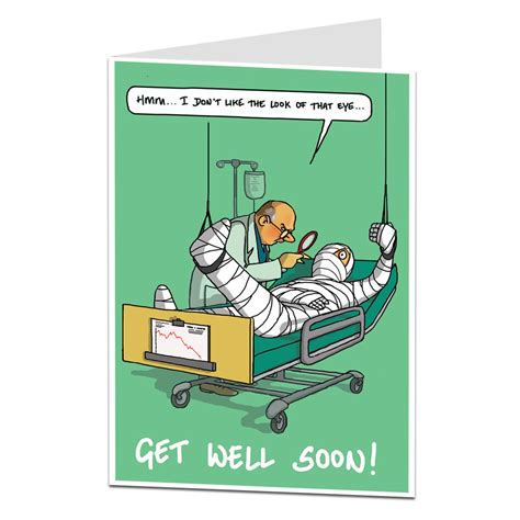 Get Well Soon Card For Men And Women Funny After Operation Surgery