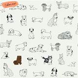 Dogs sketch template