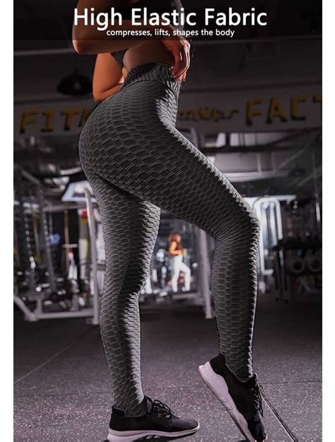 buy gillya booty yoga pants women high waisted ruched butt lift