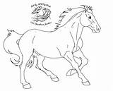 Horse Lineart Coloring Deviantart Line Da Use Cantering Pages Visit sketch template