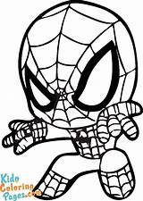 Spiderman Coloring Pages Baby Cute Kids Colouring Print sketch template