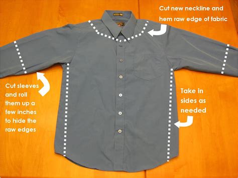 making  living  mens shirt refashion