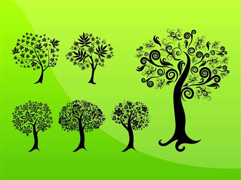 trees designs vector art graphics freevectorcom